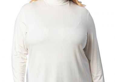 Μπλούζα με λουπέτο σε εκρού χρώμα -  - 