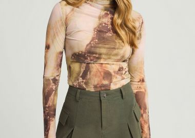 Μπλούζα με marble print - FUNKY BUDDHA - 