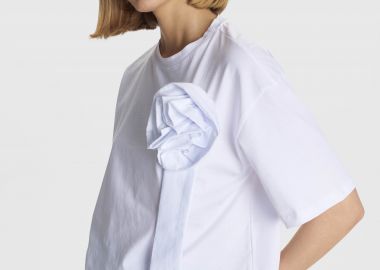 Μπλούζα με μπουτονιέρα - 5206634959317 -  - 