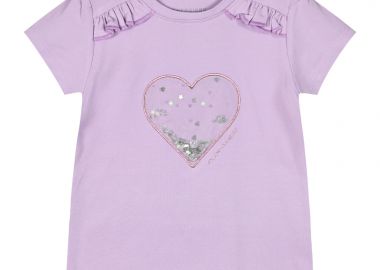 Μπλούζα με παγιέτες για κορίτσι - ΛΙΛΑ 15-225321-5 - energiers - 