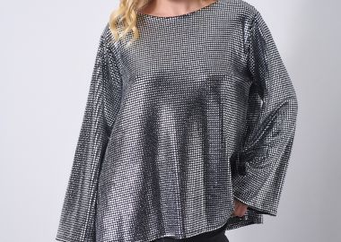 Μπλούζα Με Πούλιες & Δέσιμο Στην Πλάτη -  - 