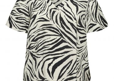 Μπλούζα με τροπικά φύλλα και λαιμόκοψη V VERO MODA -  - 