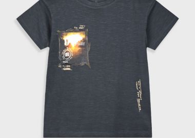 Μπλούζα με τύπωμα για αγόρι - ΑΝΘΡΑΚΙ 13-225034-5 - energiers - 