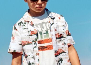 Μπλούζα με τύπωμα για αγόρι - Εκρού 13-225047-5 - energiers - 