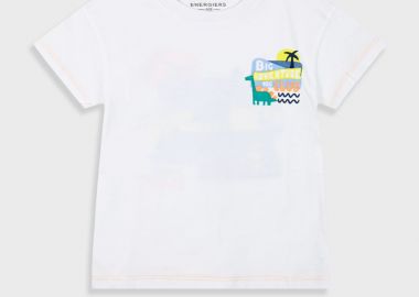 Μπλούζα με τύπωμα για αγόρι - Λευκό 12-225133-5 - energiers - 