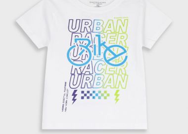 Μπλούζα με τύπωμα για αγόρι - Λευκό 12-225134-5 - energiers - 