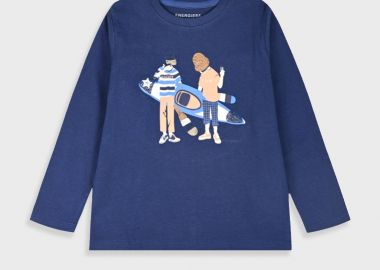 Μπλούζα με τύπωμα για αγόρι - ΜΑΡΕΝ 12-225108-5 - energiers - 