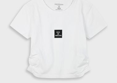 Μπλούζα με τύπωμα για κορίτσι - Εκρού 16-225210-5 - energiers - 