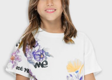 Μπλούζα με τύπωμα για κορίτσι - Εκρού 16-225216-5 - 16-225216-5-6-etwn-ekroy - energiers - 