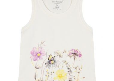 Μπλούζα με τύπωμα για κορίτσι - ΚΡΕΜ 15-225340-5 - energiers - 