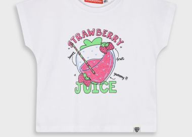 Μπλούζα με τύπωμα για κορίτσι - Λευκό 15-225336-5 - 15-225336-5-1-y-2-leyko - energiers - 