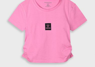 Μπλούζα με τύπωμα για κορίτσι - ΤΡΙΑΝΤΑΦΥΛΛΙ 16-225210-5 - energiers - 