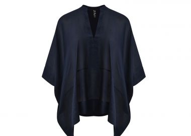 Μπλούζα με V-λαιμόκοψη και χαλαρή γραμμή - MAT FASHION - 