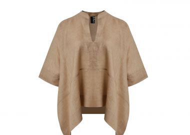 Μπλούζα με V-λαιμόκοψη και χαλαρή γραμμή - MAT FASHION - 