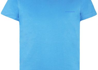 Μπλούζα μονόχρωμη basic line - Τυρκουάζ 13-100952-5 - energiers - 