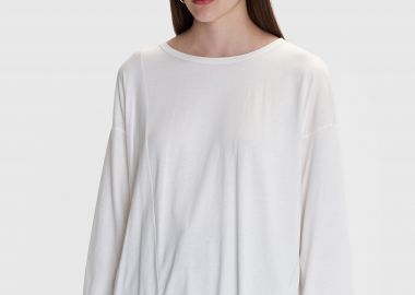 Μπλούζα μονόχρωμη μακρυμάνικη - 5206634960580 -  - 