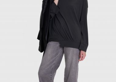 Μπλούζα μονόχρωμη μακρυμάνικη - 5206634960603 -  - 