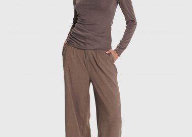 Μπλούζα μονόχρωμη με σούρες - 5206634976307 -  - 