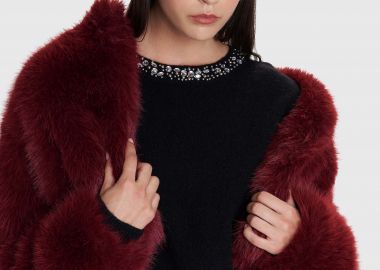 Μπλούζα πλεκτή με διακοσμητικά στοιχεία - 5206634996404 -  - 