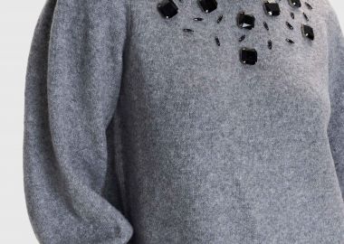 Μπλούζα πλεκτή με διακοσμητικά στοιχεία - 5206634996411 -  - 