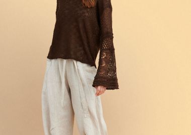 Μπλούζα πλεκτή με ιδιαίτερα μανίκια - 5206179079686 -  - 