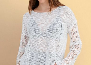 Μπλούζα πλεκτή με ιδιαίτερα μανίκια - 5206179079716 -  - 