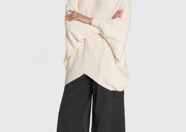 Μπλούζα πλεκτή με μανίκι νυχτερίδα - 5206179036641 -  - 