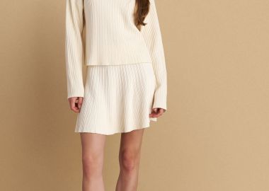 Μπλούζα πλεκτή με ριπ πλέξη - 5206634995353 -  - 