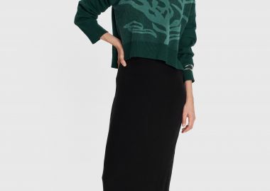 Μπλούζα πλεκτή με σχέδιο - 5206634991515 -  - 