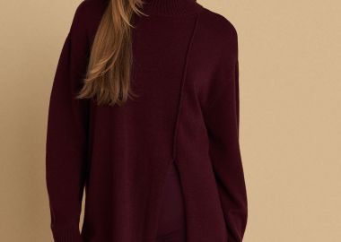 Μπλούζα πλεκτή με σκίσιμο - 5206634992338 -  - 