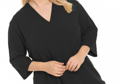 Μπλούζα πλεκτή σε χρώμα μαύρο -  - 