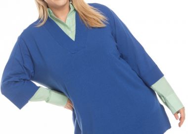 Μπλούζα πλεκτή σε χρώμα Ρουά -  - 