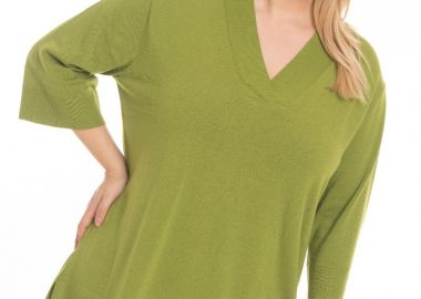 Μπλούζα πλεκτή σε lime χρώμα -  - 