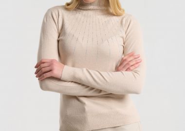 Μπλούζα Πλεκτή Ζιβάγκο Με Στρας -  - 