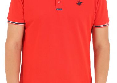 Μπλούζα Polo Beverly Hills Polo Club Πικέ Με Χρωματική Αντίθεση P42571-0057 Ανδρικό - Beverly Hills Polo Club - 