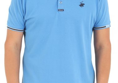 Μπλούζα Polo Beverly Hills Polo Club Πικέ Με Χρωματική Αντίθεση P42571-0239 Ανδρικό - Beverly Hills Polo Club - 