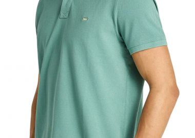 Μπλούζα Polo Funky Buddha Με Διακριτικό Λογότυπο FBM013-001-11-GREEN LAKE Ανδρικό - Funky Buddha - 
