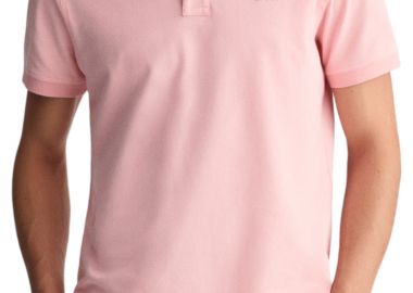 Μπλούζα Polo Gant Contrast Pique Rugger Με Logo 2062026-671-BUBBLEGUM PINK Ανδρικό - Gant - 