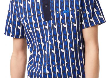 Μπλούζα Polo Lacoste All Over Letter PH5655-ANY POMMIER CLAIR Ανδρικό - Lacoste - 
