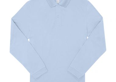 Μπλούζα Polo Μακρυμάνικη PU425 B & C My Polo 180 LSL Ανδρική Blush Blue - B & C - 