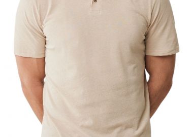 Μπλούζα Polo Mexx Linen blend polo SS MF007103941M-Sand Ανδρικό - Mexx - 