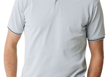 Μπλούζα Polo Mexx Pique t-shirt with mandarin collar SS MF007810541M-Sky Blue Ανδρικό - Mexx - 