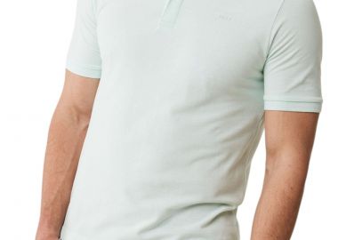 Μπλούζα Polo Mexx Polo with colorblock collar SS MF007104241M-Mint Green Ανδρικό - Mexx - 