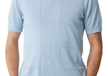 Μπλούζα Polo Mexx Slub knit polo SS MF006608541M-Sky Blue Ανδρικό - Mexx - 