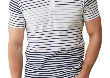 Μπλούζα Polo Mexx Striped buttonless polo SS MF007104441M-White Ανδρικό - Mexx - 