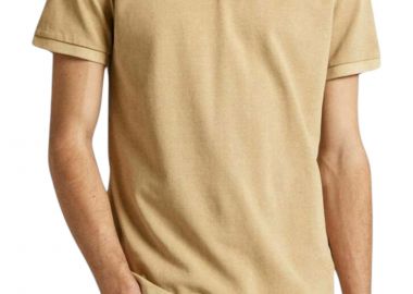 Μπλούζα Polo Pepe Jeans Drop 0 New Oliver Gd PM542099-858-KHAKI BEIGE Ανδρικό - Pepe Jeans - 