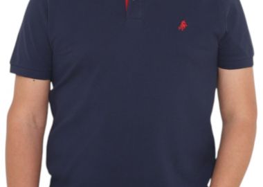 Μπλούζα Polo USA POLO CLUB Sleeve Polo-Shirt 1001-NAVY-RED Ανδρικό - USA POLO CLUB - 