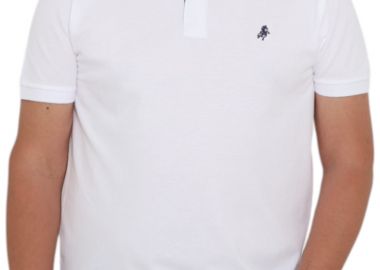 Μπλούζα Polo USA POLO CLUB Sleeve Polo-Shirt 1001-WHITE Ανδρικό - USA POLO CLUB - 