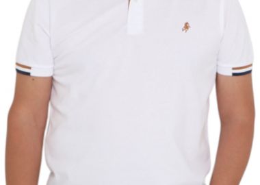 Μπλούζα Polo USA POLO CLUB Sleeve Polo-Shirt 1003-WHITE Ανδρικό - USA POLO CLUB - 