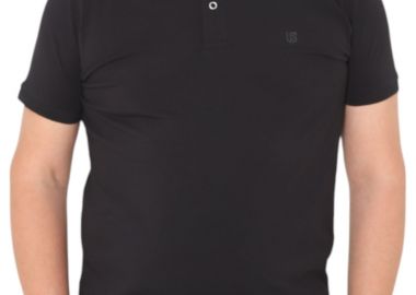Μπλούζα Polo USA POLO CLUB Sleeve Polo-Shirt HSS25327-BLACK Ανδρικό - USA POLO CLUB - 